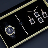 Five - piece Square Jewelry Watch - Clossly