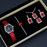 Five - piece Square Jewelry Watch - Clossly