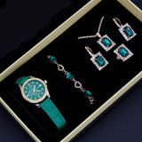 Five - piece Square Jewelry Watch - Clossly